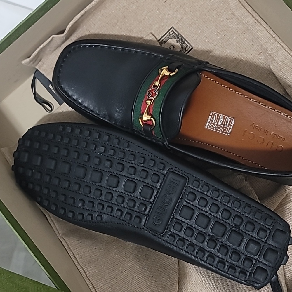 Ayrton Webbing-Trimmed Horsebit Leather Driving Shoes